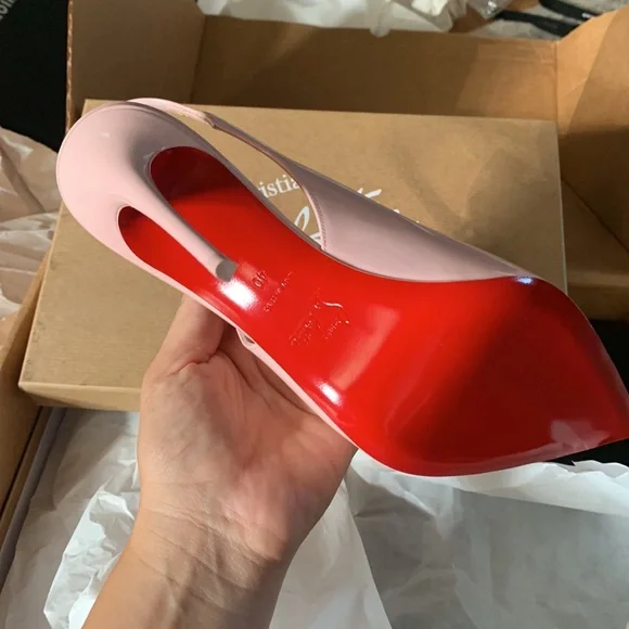 Christian louboutin hot chick $550 sling back 100 pink and yellow available - Picture 4 of 8